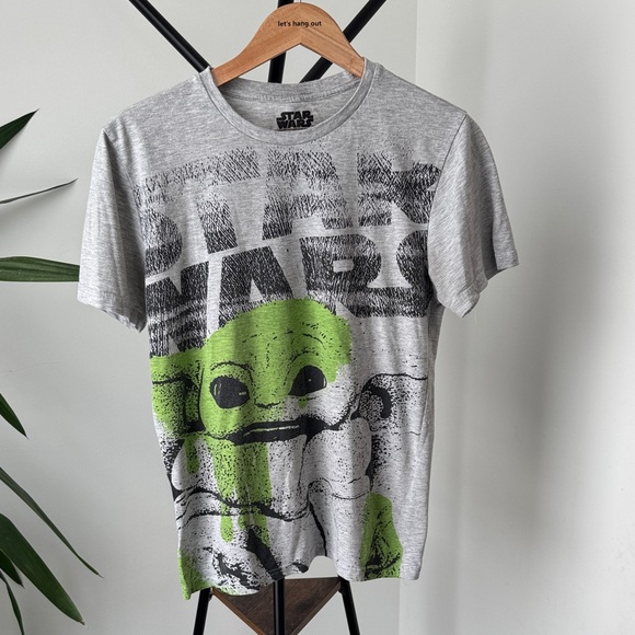 STAR WARS Grogu Graphic T Shirt | Men’s Small | Grey - Picture 2 of 7